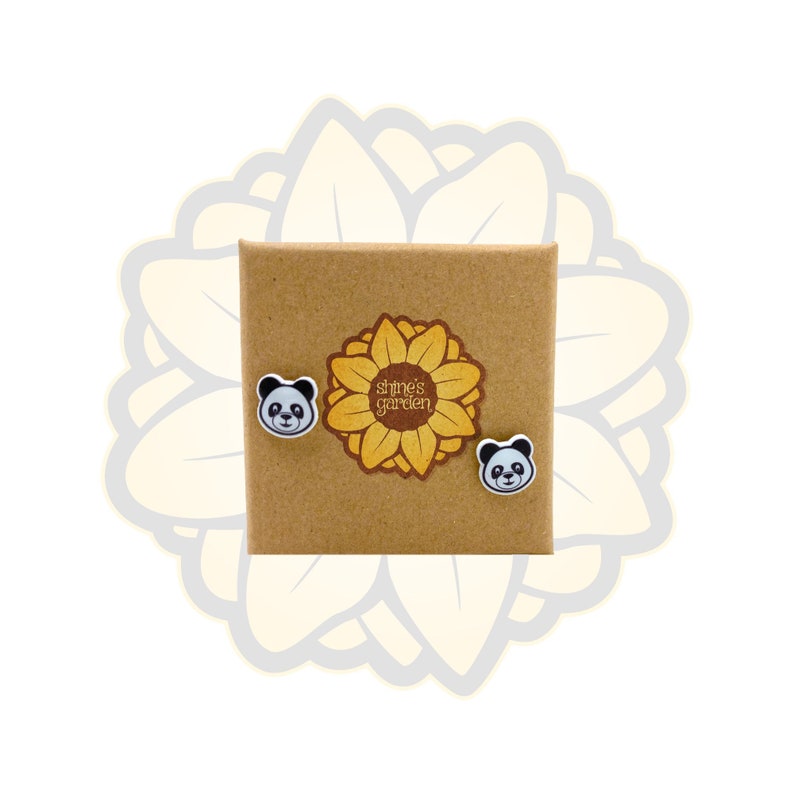 Panda Bear Earring