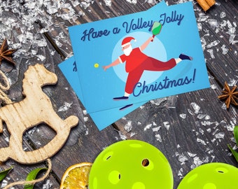 Printable Pickleball Christmas card, instant download