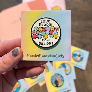 Jw Love People Enamel Pin | JW pins | gifts for brothers and sisters | JW kid gifts | Pioneer gifts | jw magnetic enamel pins