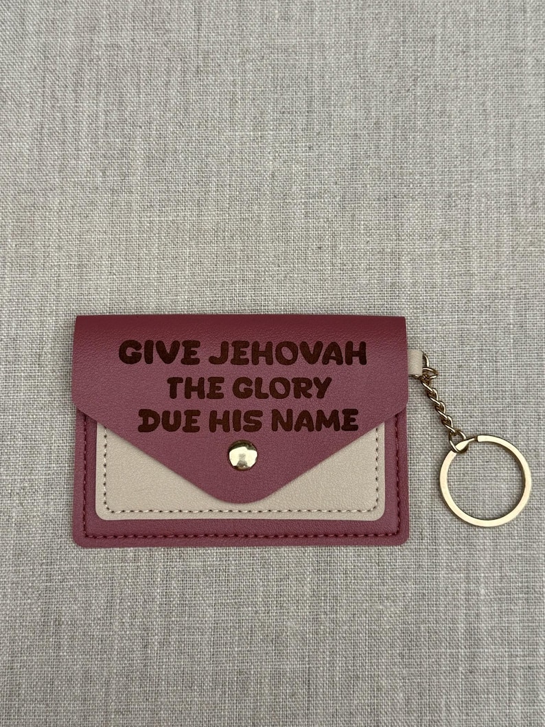 JW Card Holder Keychain gift | Eternal Happiness | JW Baptism gifts | Pioneer School | Pioneer Gift | jw Gifts | 2026 JW Convention Gifts Wine