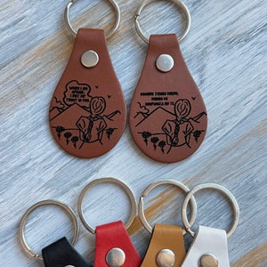 Housewarming gift 1 Keychain “JW 2024 year text ” | JW convention gift | JW keychains | Vegan Leather keychains | jw gift | jw Spanish gift