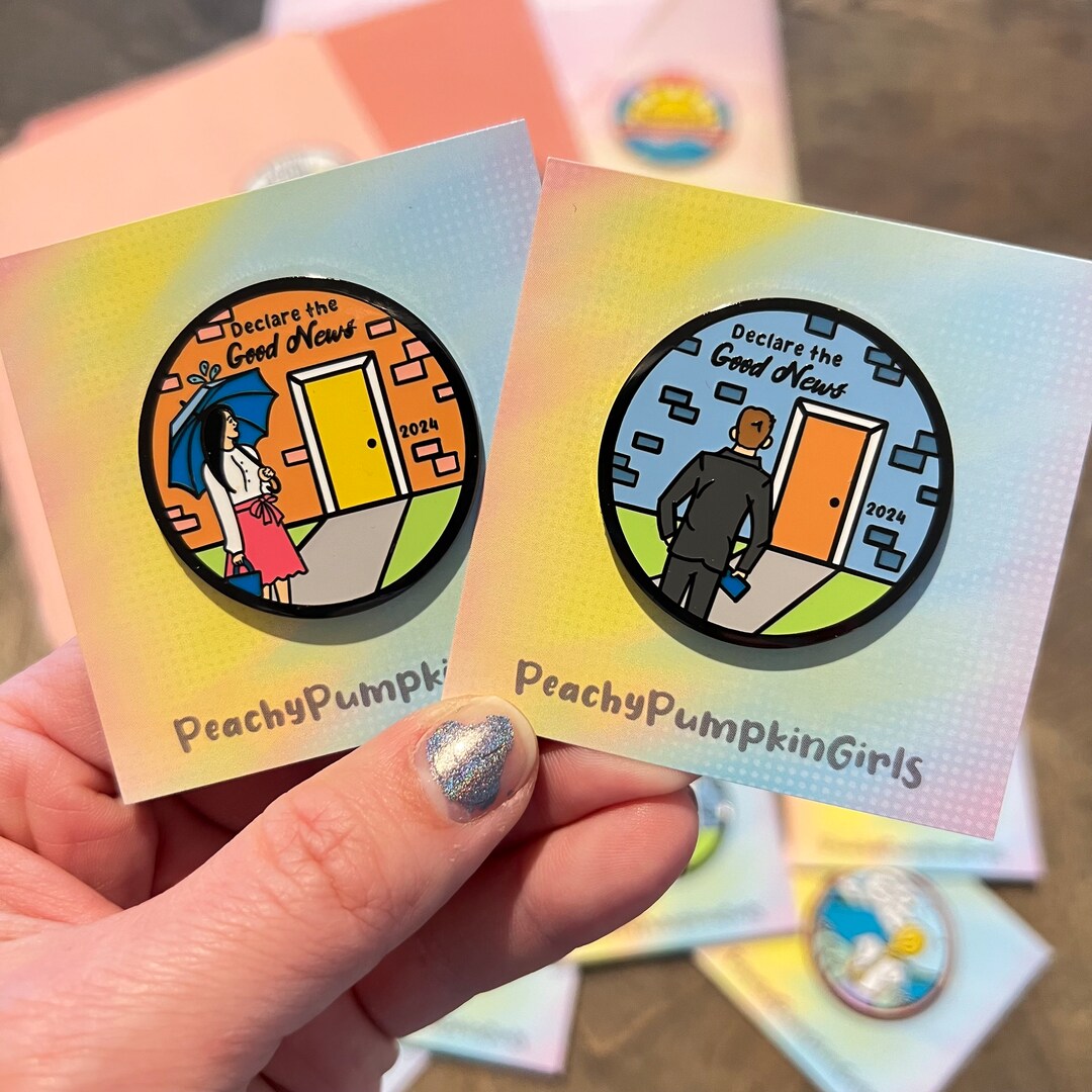 JW Pin | Magnetic Enamel Pin, "declare the Good News" | Gifts for ...