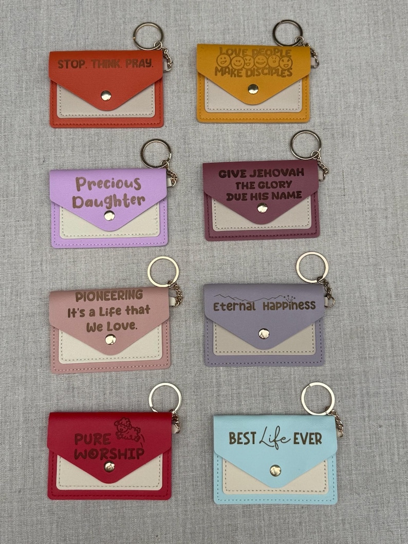 JW Card Holder Keychain gift | Eternal Happiness | JW Baptism gifts | Pioneer School | Pioneer Gift | jw Gifts | 2026 JW Convention Gifts image 1