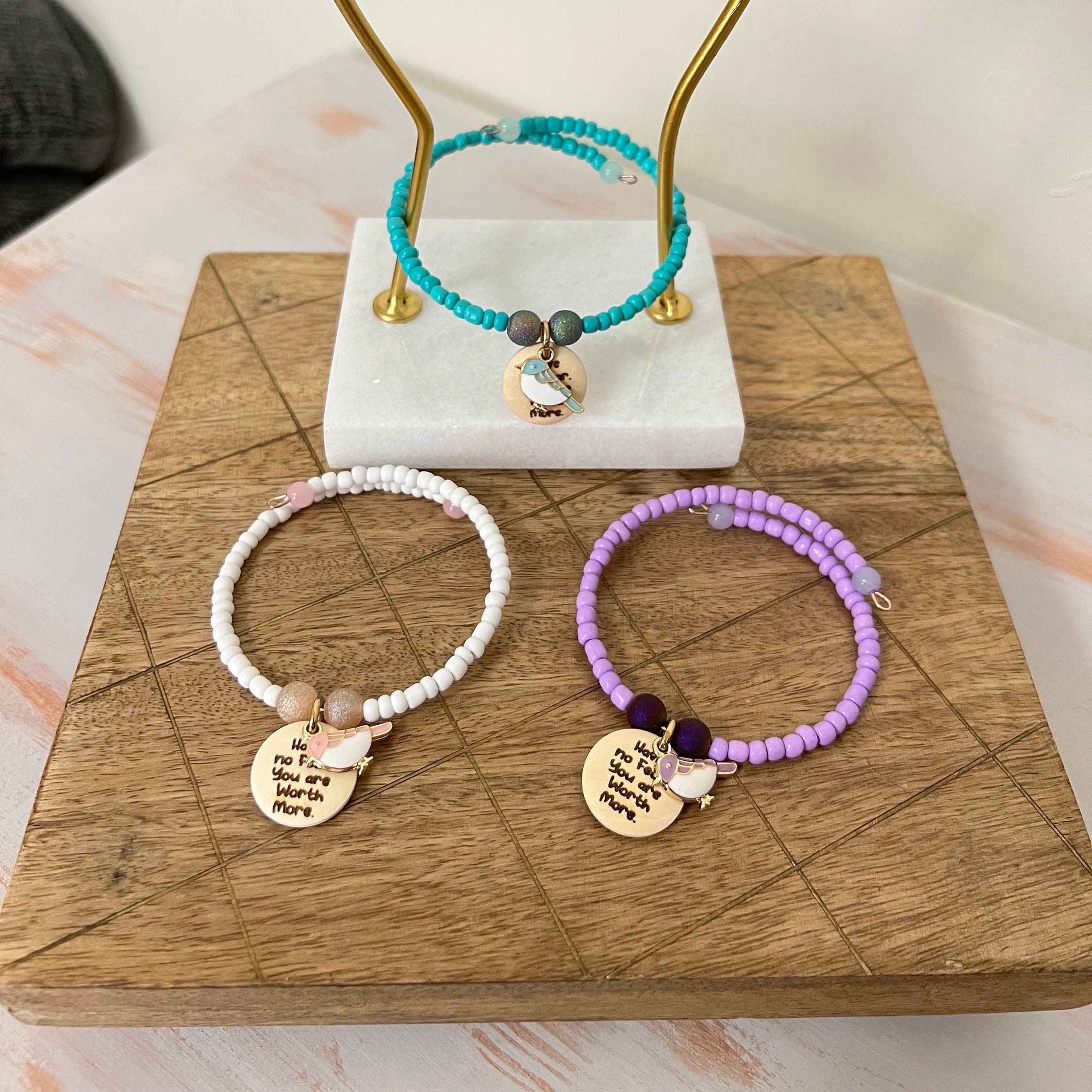 Sparrow Charm Memory Wire Bracelet | Jw Gifts for Sisters