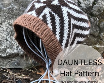 Hat Knitting Pattern, Fair Isle Beanie, Unisex Toque, Color Work