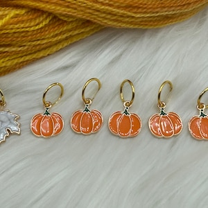 Pumpkin Stitch Marker Set