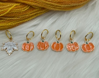 Pumpkin Stitch Marker Set