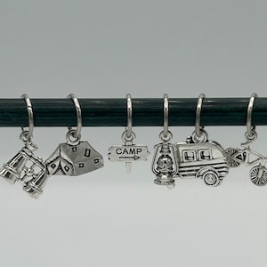 Camping Stitch Marker Set