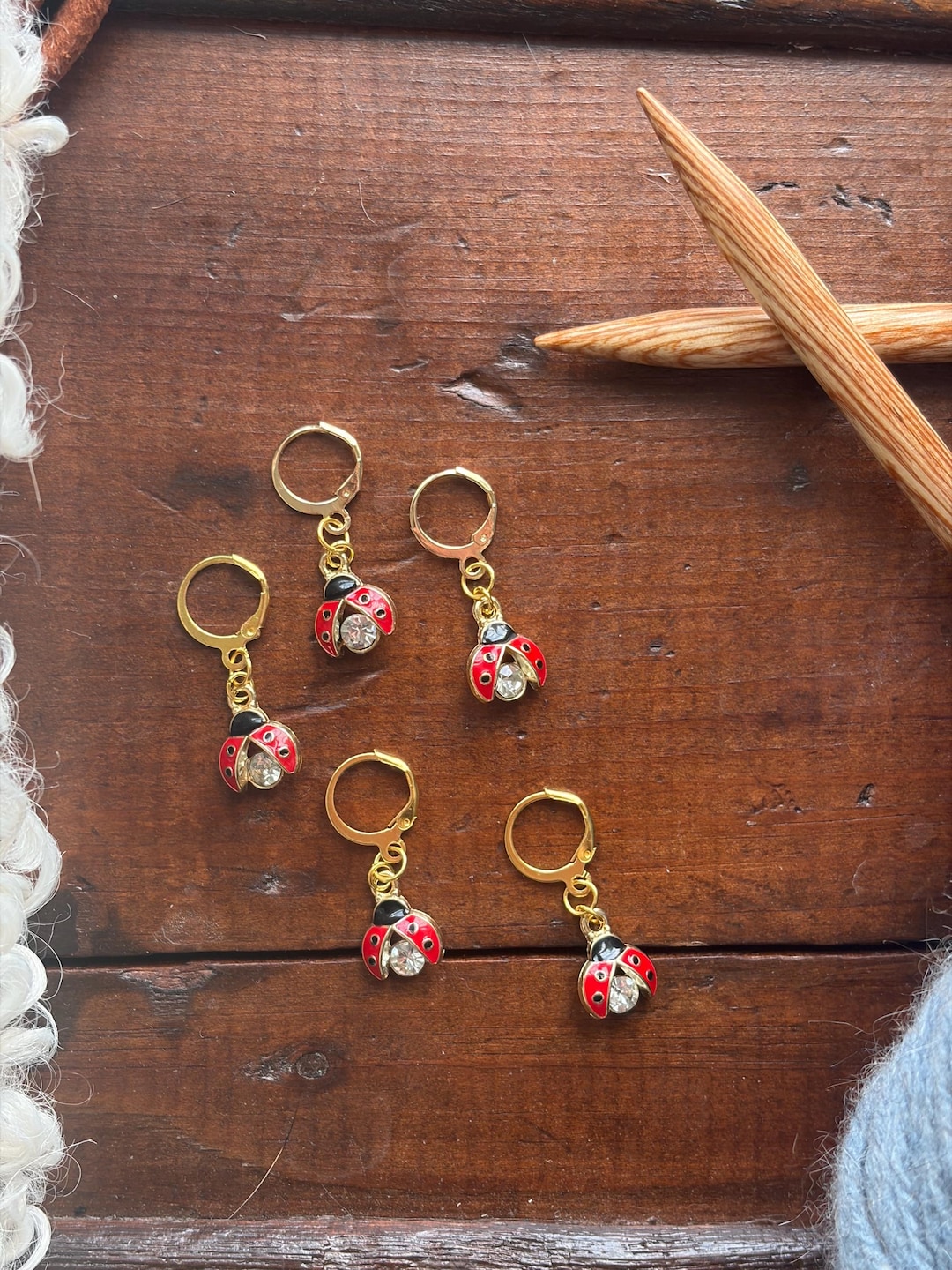 ladybug-stitch-markers-etsy-uk