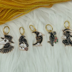 Plague Doctor Stitch Marker Set