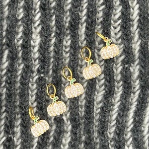 Bling Pumpkin Stitch Markers