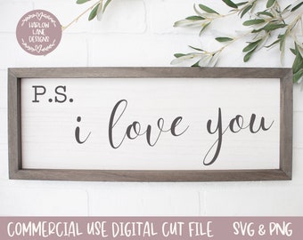 Download Ps I Love You Svg Etsy