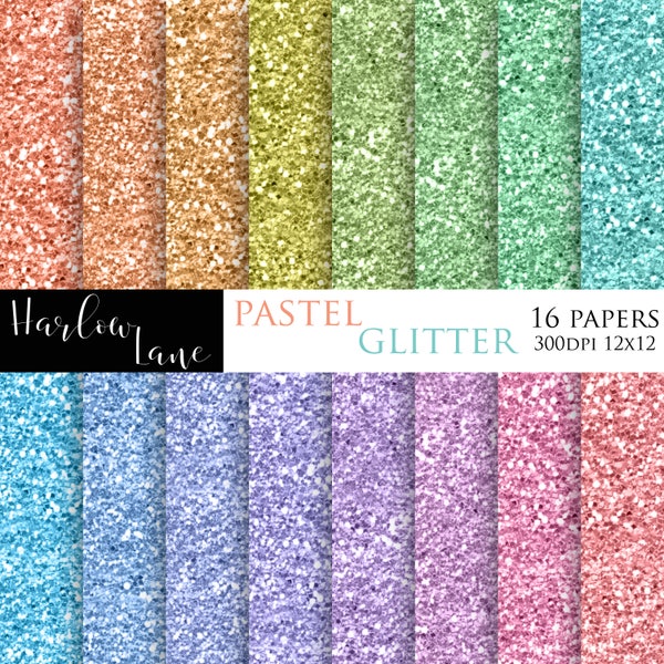 Pastel Glitter Etsy
