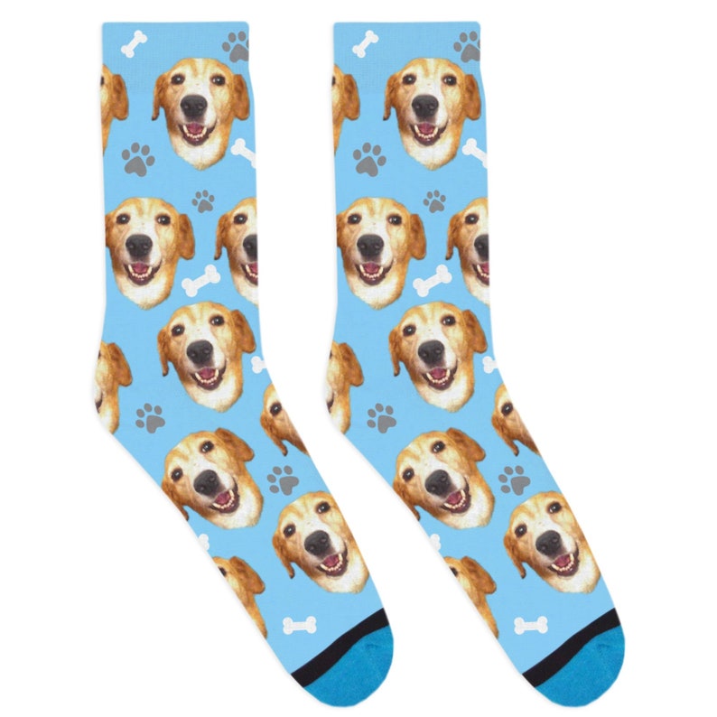 DivvyUp Socks Custom Dog Socks Put Your Dog on a Sock image 1