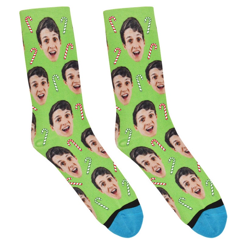 Candy Canes Custom Christmas Socks