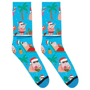DivvyUp Socks - Vacation Santa Socks