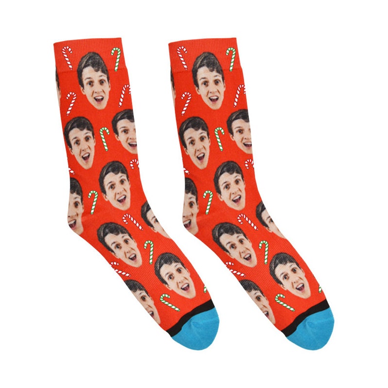 Candy Canes Custom Christmas Socks