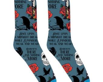 DivvyUp Socks - Quoth the Raven Socks