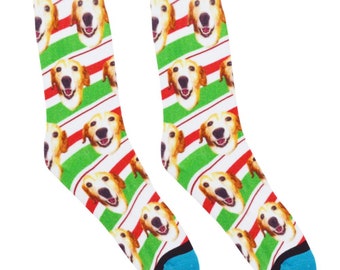 DivvyUp Socks - Custom Christmas Socks: Holiday Stripes