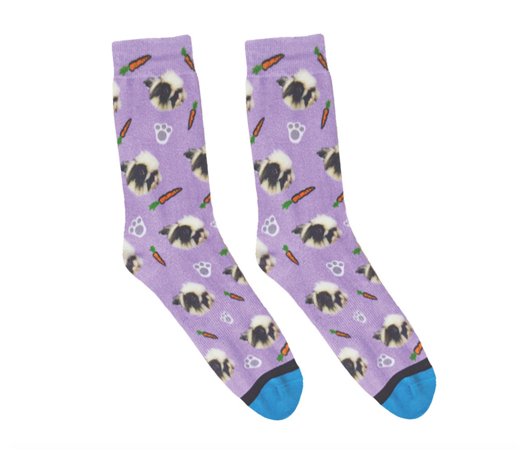 DivvyUp Socks Custom Bunny Socks Put Your Bunny On Socks Etsy