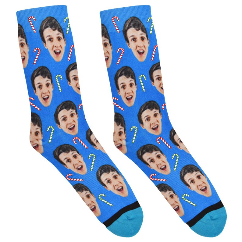 Candy Canes Custom Christmas Socks
