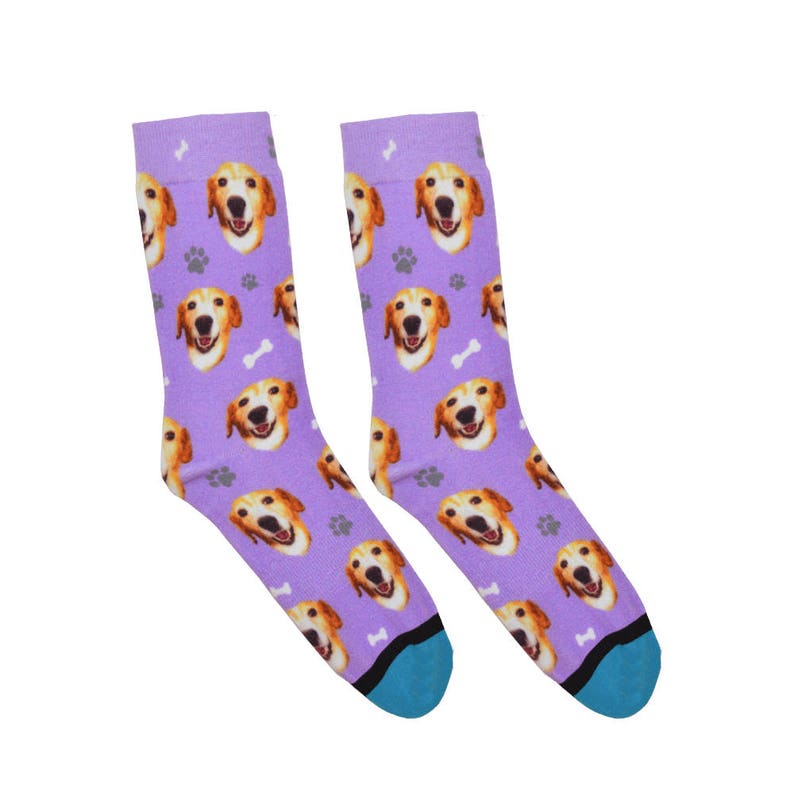 Custom Dog Socks Put Your Dog on a Sock Etsy