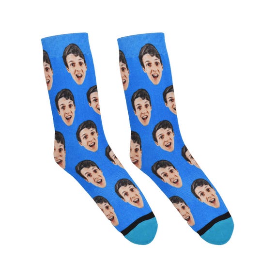 Custom Face Socks Put Your Face on a Sock | Etsy