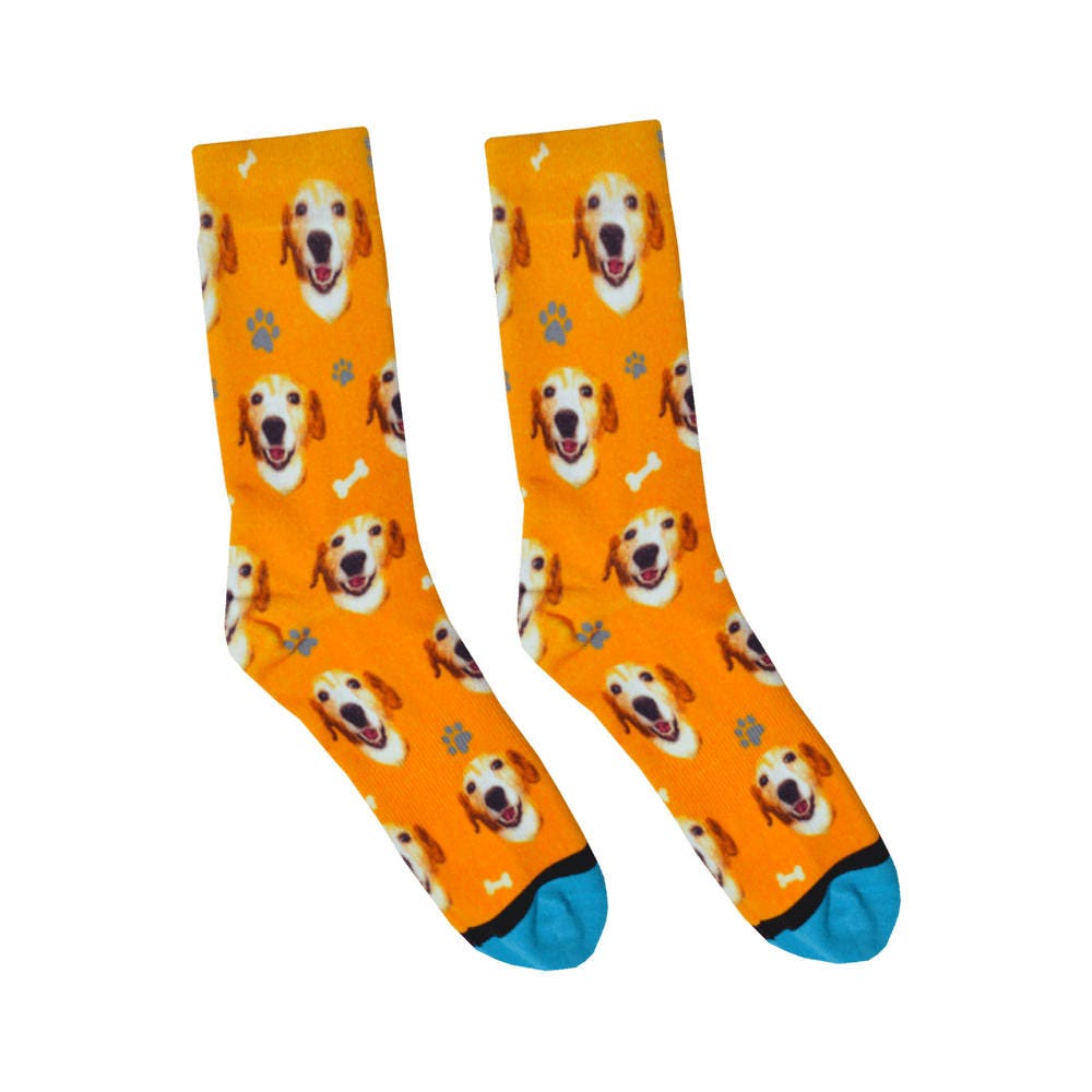 Custom Dog Socks Put Your Dog on a Sock Etsy