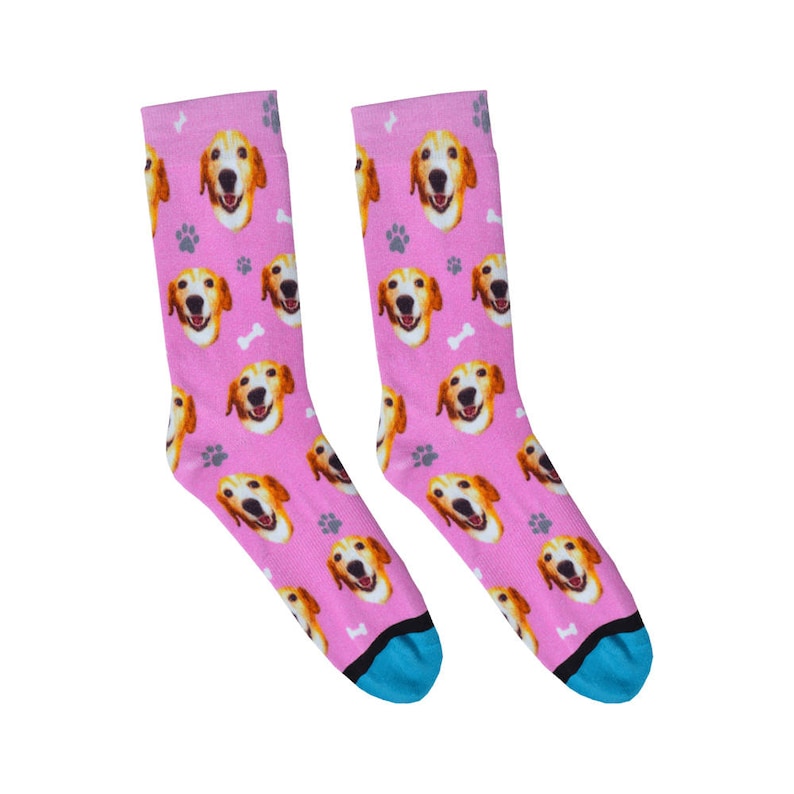 Custom Dog Socks Put Your Dog on a Sock Etsy