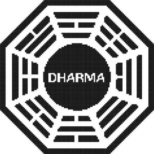 LOST Dharma Initiative Logo Pattern