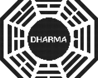 LOST Dharma Initiative Logo Pattern