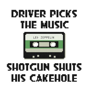 Driver Picks the Music Shotgun Shuts His Cakehole - Supernatural Cross Stitch Pattern