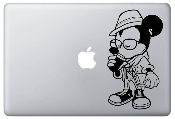 Apple Macbook Laptop Vinyl Sticker Decal Mickey Hat Disney