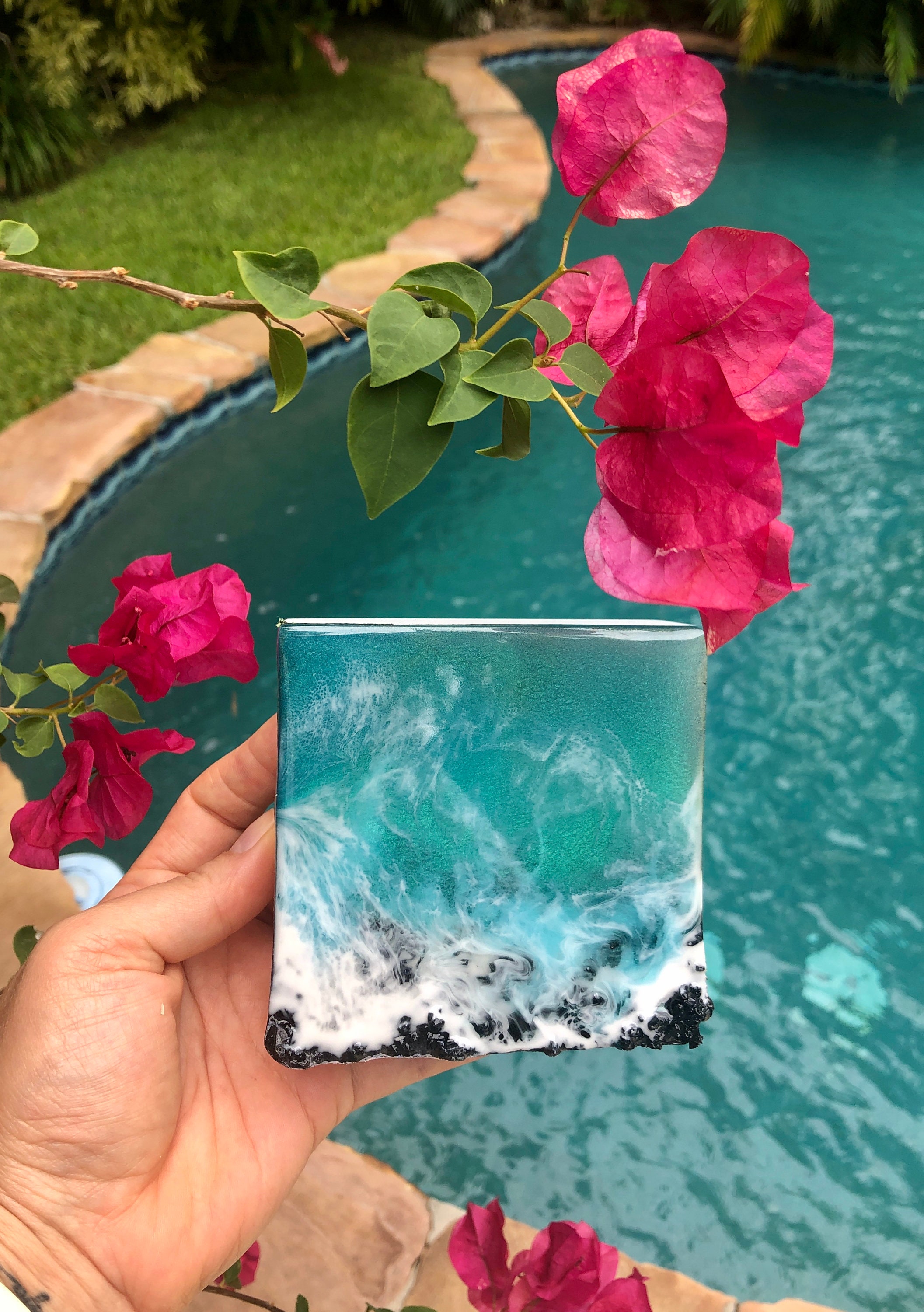 Small Ocean Painting Gift for Ocean Lovers Christmas Filler Etsy