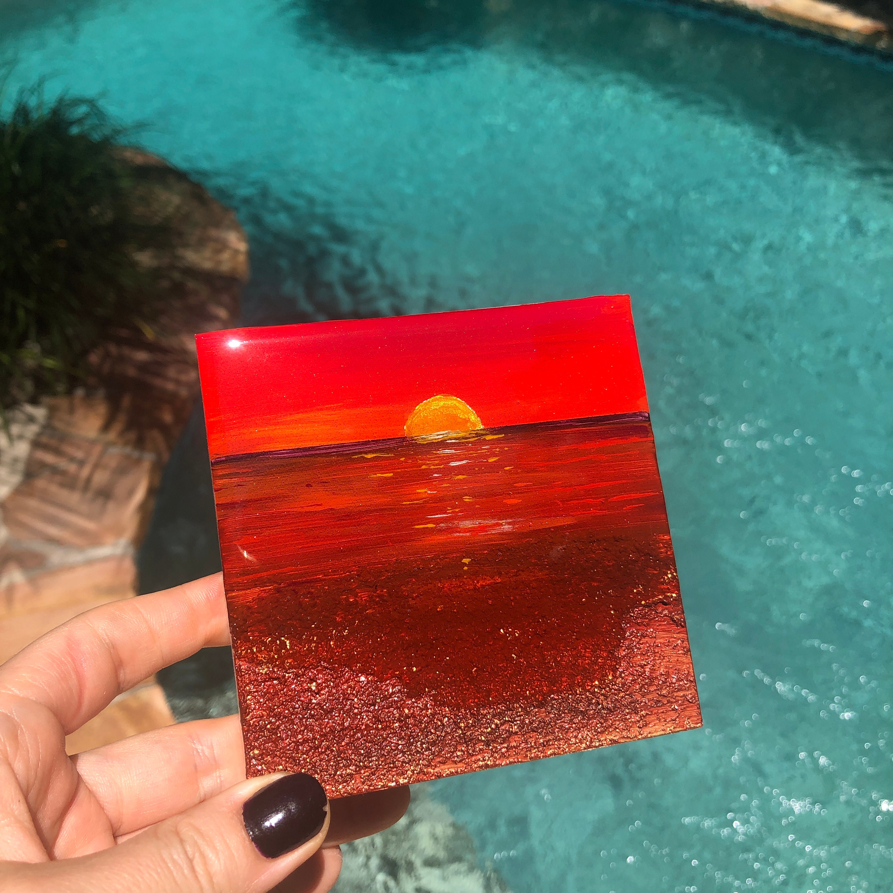 Small Art Gift Small Ocean Painting Seascape painting | Etsy