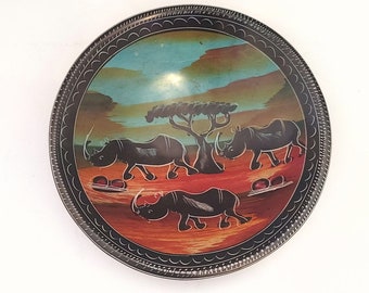 Rhino Bowl African 8 Inch