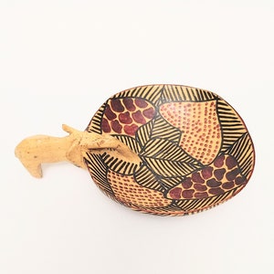 African 5 inch Animal Bowls/ African Wooden Animal Bowls