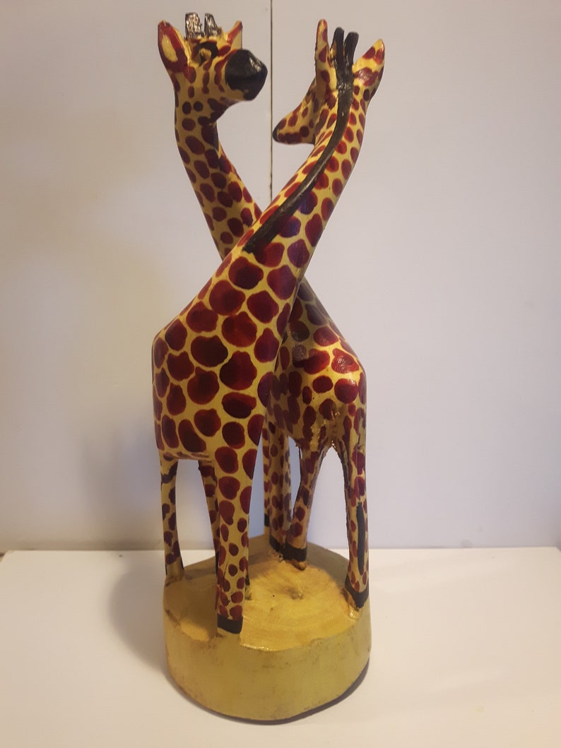 Wood Giraffe Home Decor 6 Inch Wooden Giraffe