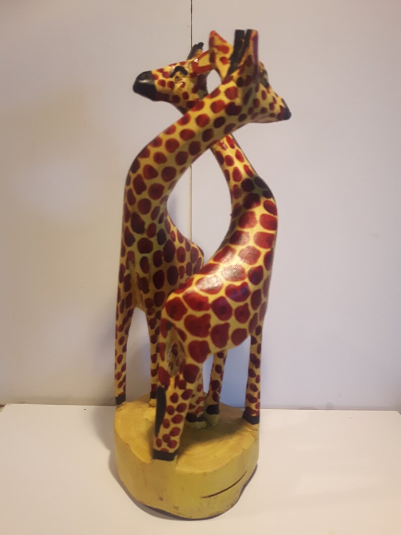 Wood Giraffe Home Decor 6 Inch Wooden Giraffe