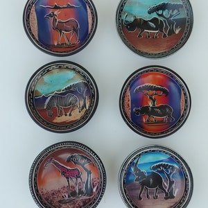 Afrikanische Speckstein 4 Zoll Tierschalen / Afrikanische Tierschalen / Kenianische Tierschalen