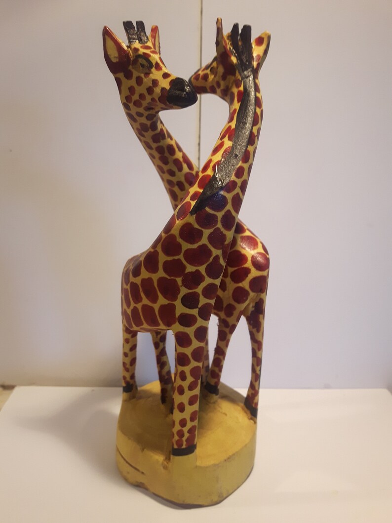 Wood Giraffe Home Decor 6 Inch Wooden Giraffe