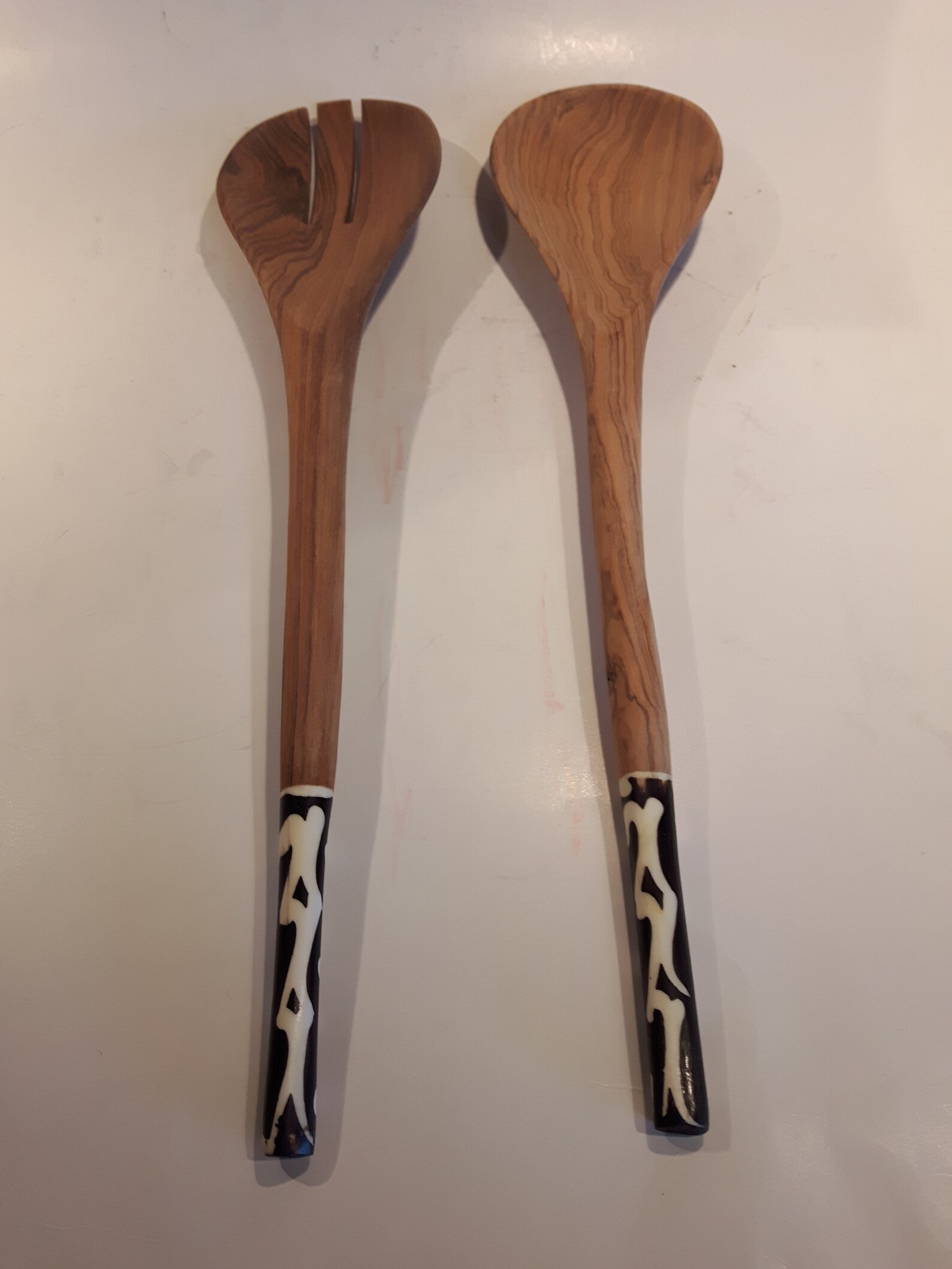 Wooden Spoon& Fork set/ African Spoon Set/ African decor Etsy