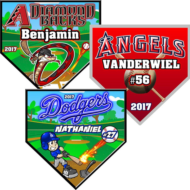 Home Plate Pennants Team Softball & Baseball Pennants Etsy