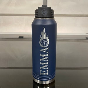 Polar Camel 32 OZ sports bottle Customized with volleyball design and name