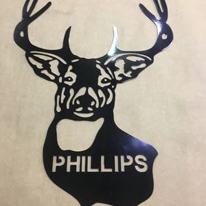 Custom deer head you name on it
