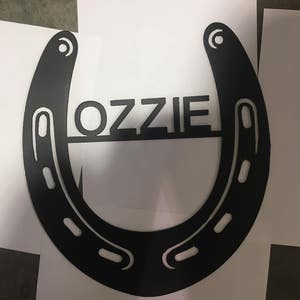 custom horse name plate