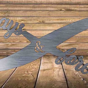 Forever and Always, always and forever sign, Infinity Sign, Personalized Metal Infinity Sign, Infinity Metal Sign, Infinity Sign Name