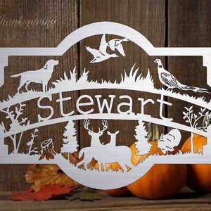 Ranch Sign,farm Sign,address Sign,deer,pheasant,hunting,turkeys,dogs ...