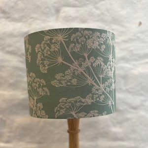 Apple Green Cow Parsley Lampshade, Lighting, Lamp Shades