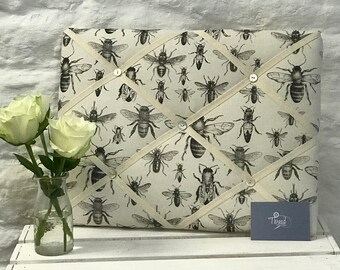 Bee Species Fabric Memo Board